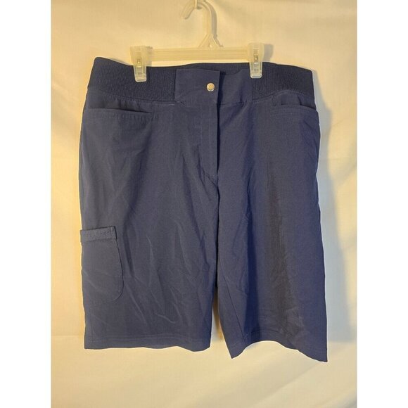 Jones New York Navy Capris Cropped Pants Khakis Stretch Office Plus Size 20W - Picture 1 of 2